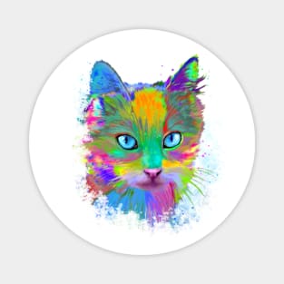 Multicolor Cat 688 Magnet